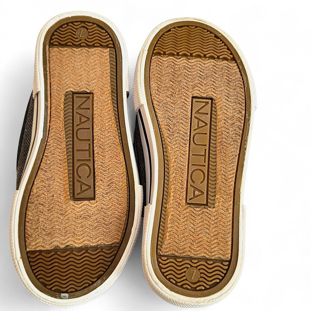 Nautica Little River 2 Boys Boat Shoes Blue Canvas Slip-On Size 7 Toddler - NWOT - Picture 9 of 9